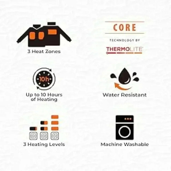 ORORO Women's Heated Parka Jacket with Thermolite Insulation - Picture 8 of 11